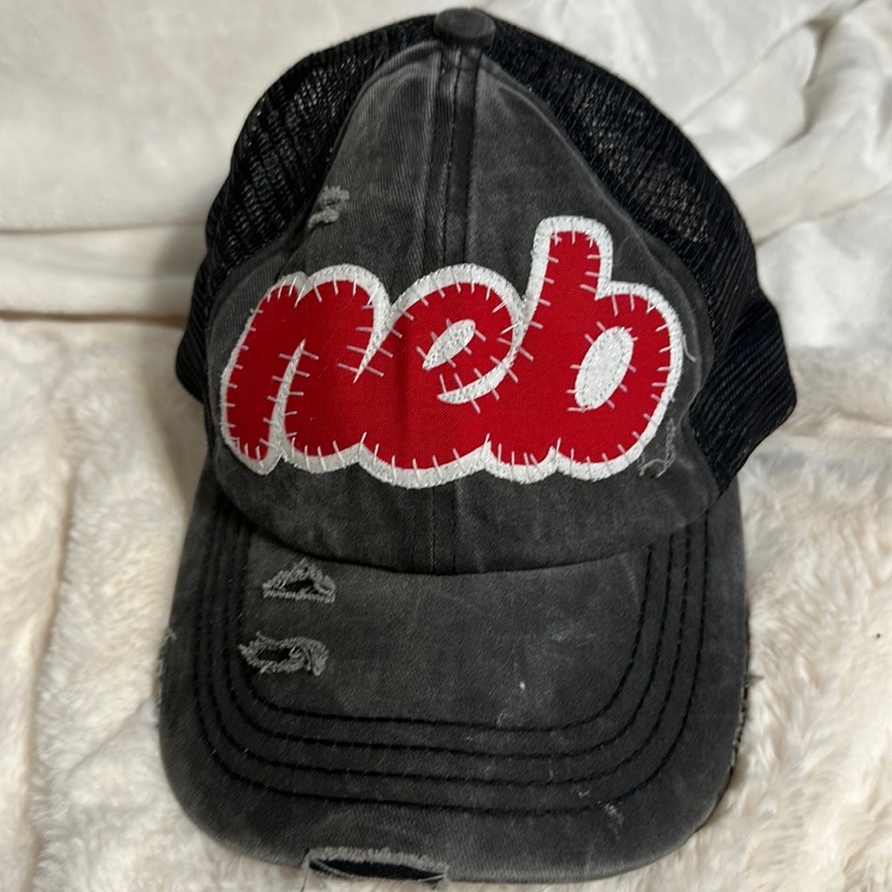 C.C brand Nebraska Husker trucker hat.